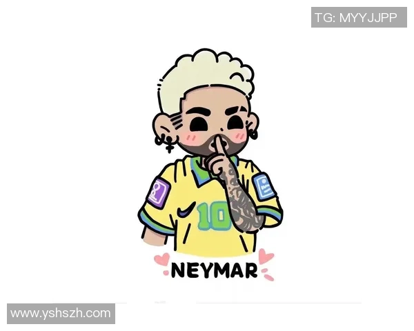 足球明星内马尔卡通头像创意设计展现个性与魅力